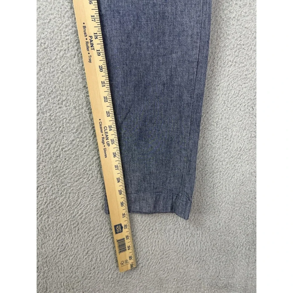 J.Crew Pants Mens 33x32 Blue 770 Slim Fit Chambray Stretch Chino Casual Office